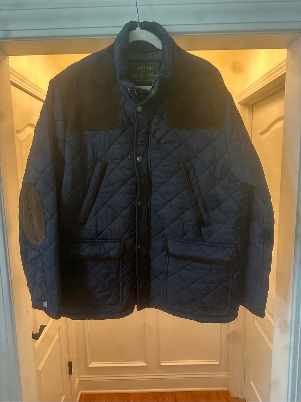 Orvis Navy Blue Signature Label Jacket